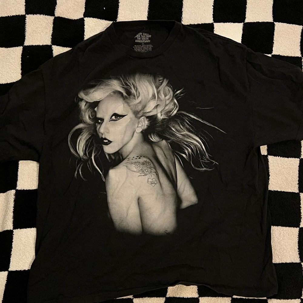 Lady Gaga Born This Way 10th Anniversary Tee